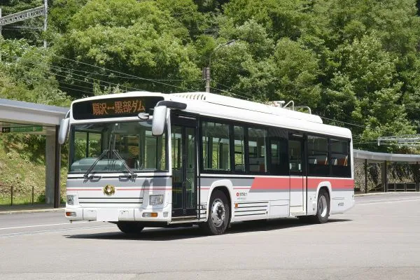 Alpine route Electric Bus to Ogizawa  