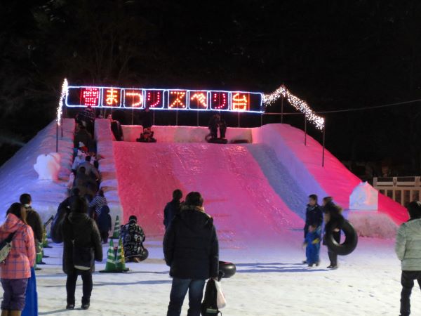 Hirosaki Castle Snow Lantern Festival  Aomori Japan