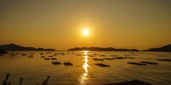 Setouchi City and the Amazing Scenery of the Seto Inland Sea Mushiake-Setonoakebono-Setouchi-Japan