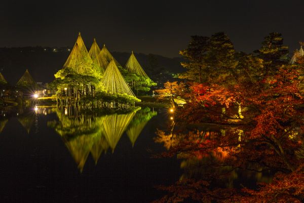 Kenrokuen-Garden-Light-up-Kanazawa-Ishikawa-Japan