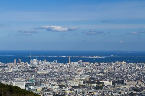 View-from-Aburayama-Citizens-Forest-Fukuoka-Japan