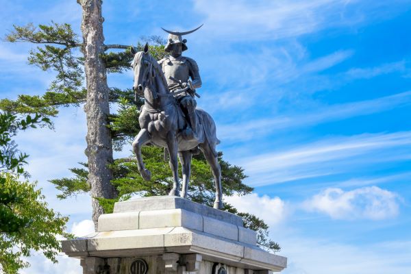 Statue-of-Date-Masamune-Sendai-Castle-Sendai-Miyagi-Japan-1