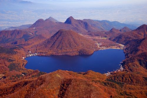 Lake Haruna and Mt. Haruna Takasaki Gunma Japan