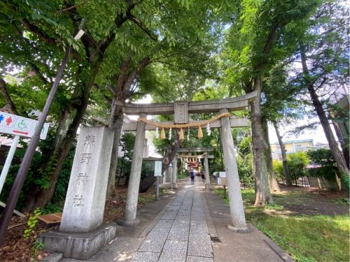 Jiyugaoka Kumano Shrine Torii Gate Tokyo Japan
