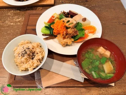 Lunch Plate at Sendai Vegan-Friendly Restaurant, Ohisamaya